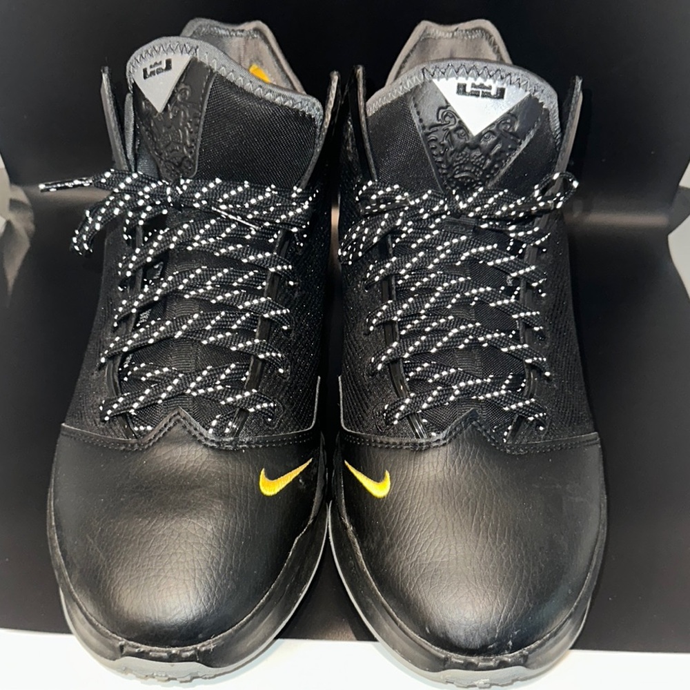 Nike Black Sneakers with Yellow Swoosh